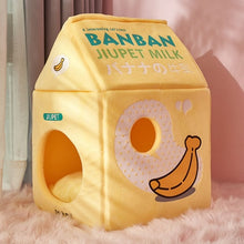 Load image into Gallery viewer, Strawberry Banana Milk Box Cat House
