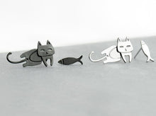 Load image into Gallery viewer, Cute Cat Fish Earrings

