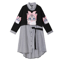 Load image into Gallery viewer, Autumn Kawaii Dress Cat

