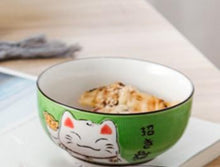 Load image into Gallery viewer, Cat Round Ceramic Bowl
