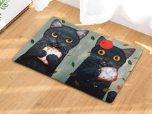 Load image into Gallery viewer, Cat Printed Welcome Door Mat
