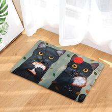 Load image into Gallery viewer, Cat Printed Welcome Door Mat
