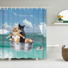 Load image into Gallery viewer, 3D Cat Waterproof Shower Curtain
