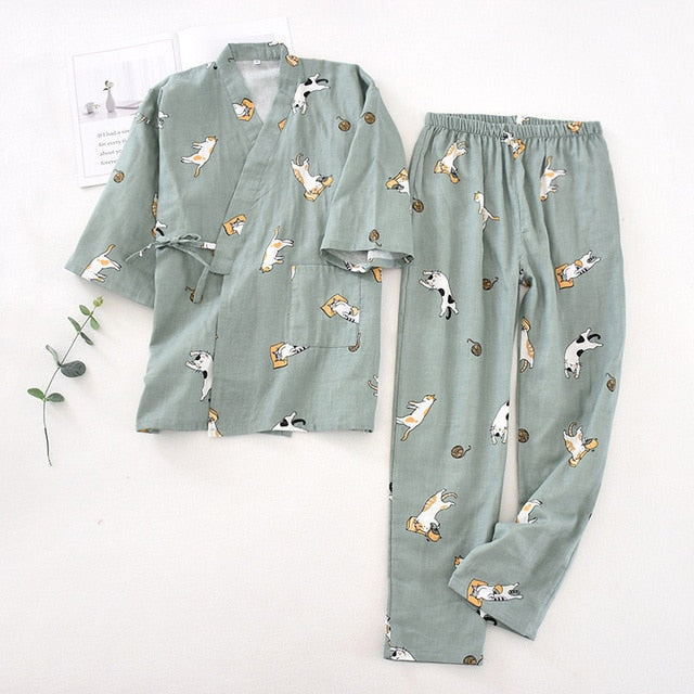 Cat Women Pajamas Set