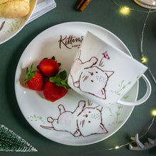 Load image into Gallery viewer, Simple Cat Ceramic Dish Bone Plate
