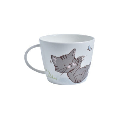Simple Cat Ceramic Dish Bone Plate