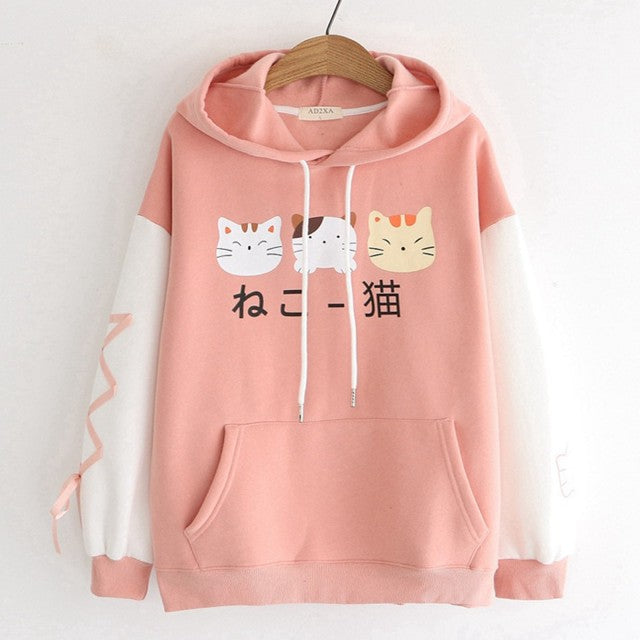 Anime Cat Cute Sweatshirt Hoodie