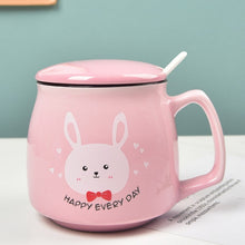Load image into Gallery viewer, Cute Cat Ceramic Mug/Spoon
