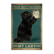 Load image into Gallery viewer, Portrait Black Cat Wall Decor
