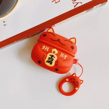 Load image into Gallery viewer, Airpods Case Japanese Cat Silicone
