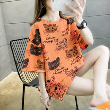 Load image into Gallery viewer, Halloween Graffiti Stripes Harajuku Top
