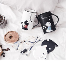 Load image into Gallery viewer, Simple Cat Couple Mug
