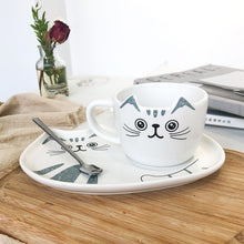 Load image into Gallery viewer, Cute Cat Ceramic Coffee Set
