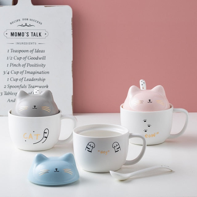 Cat Ceramic Funny Coffee Cup