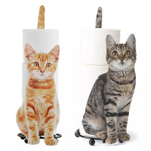 Load image into Gallery viewer, Cat Stand Toilet Paper Storage
