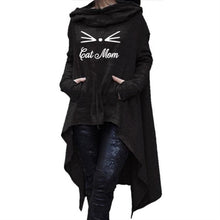 Load image into Gallery viewer, Cat Mom Long Hoodie
