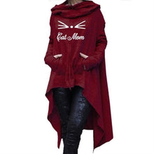 Load image into Gallery viewer, Cat Mom Long Hoodie

