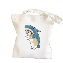 Load image into Gallery viewer, Cat Canvas Tote Bag
