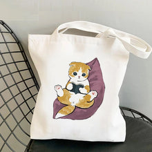 Load image into Gallery viewer, Cat Canvas Tote Bag
