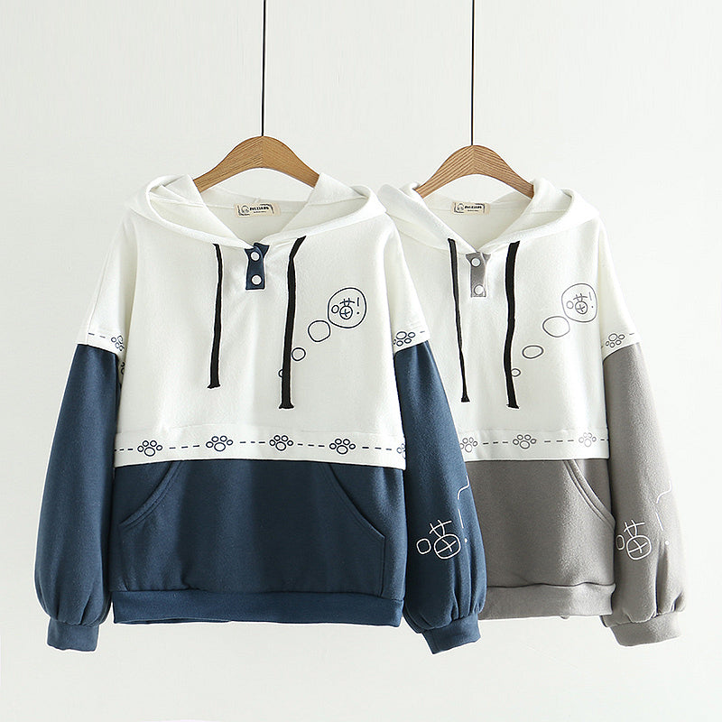 Japan Kawaii Fleece Hoodies Cat