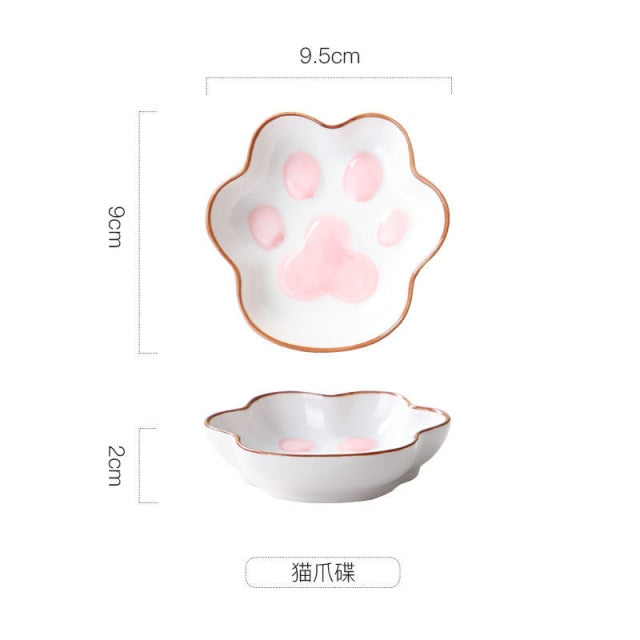 Cartoon Cat Ceramic Dinnerware Set