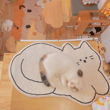 Load image into Gallery viewer, Cute Cat Furry Mat

