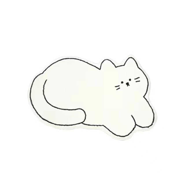 Cute Cat Furry Mat