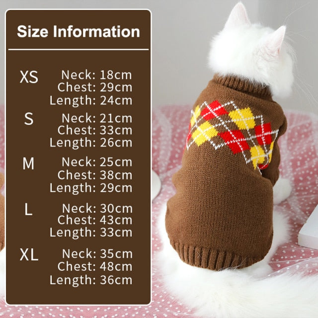 Cat Winter Clothes Sweater
