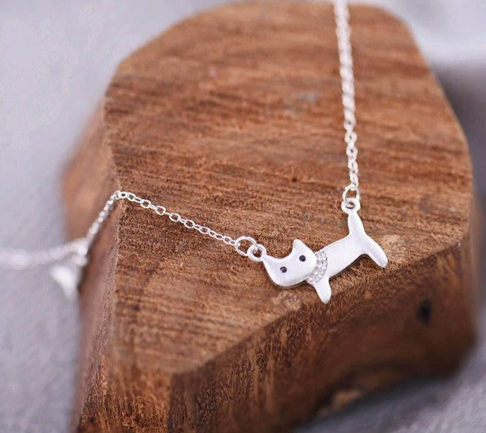 Cat Silver Necklace